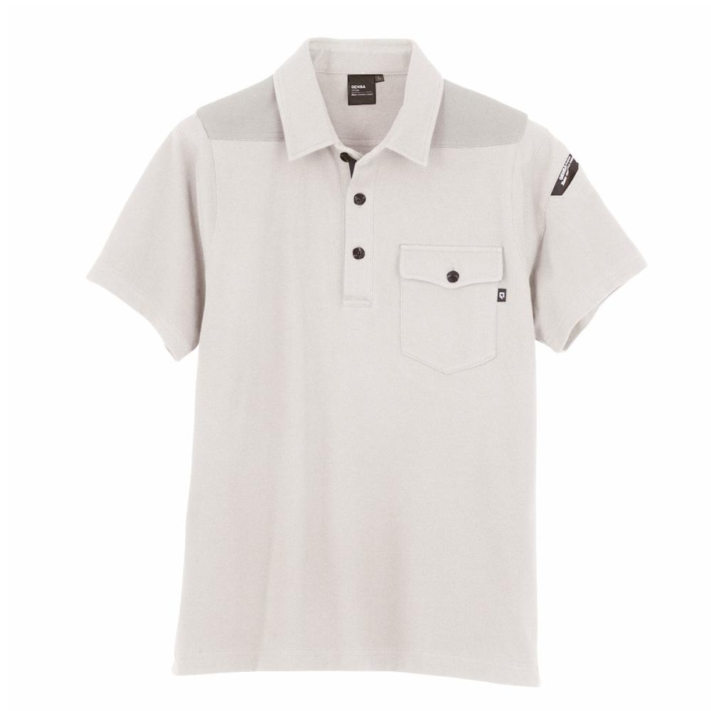 ジーベック　現場服半袖ポロシャツ　Ｍ　グレー　６０５０