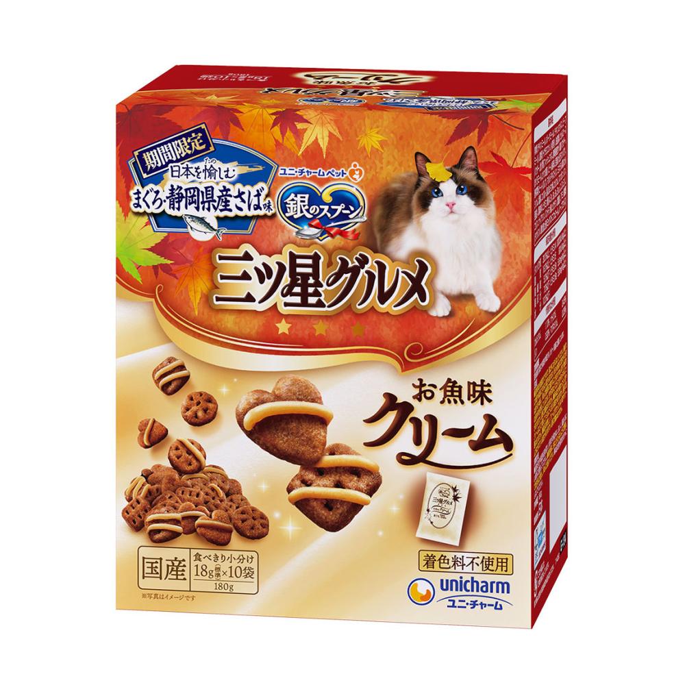 ２５年秋限定　三ツ星グルメ　お魚味クリーム　まぐろ・静岡県産さば味　１８０ｇ
