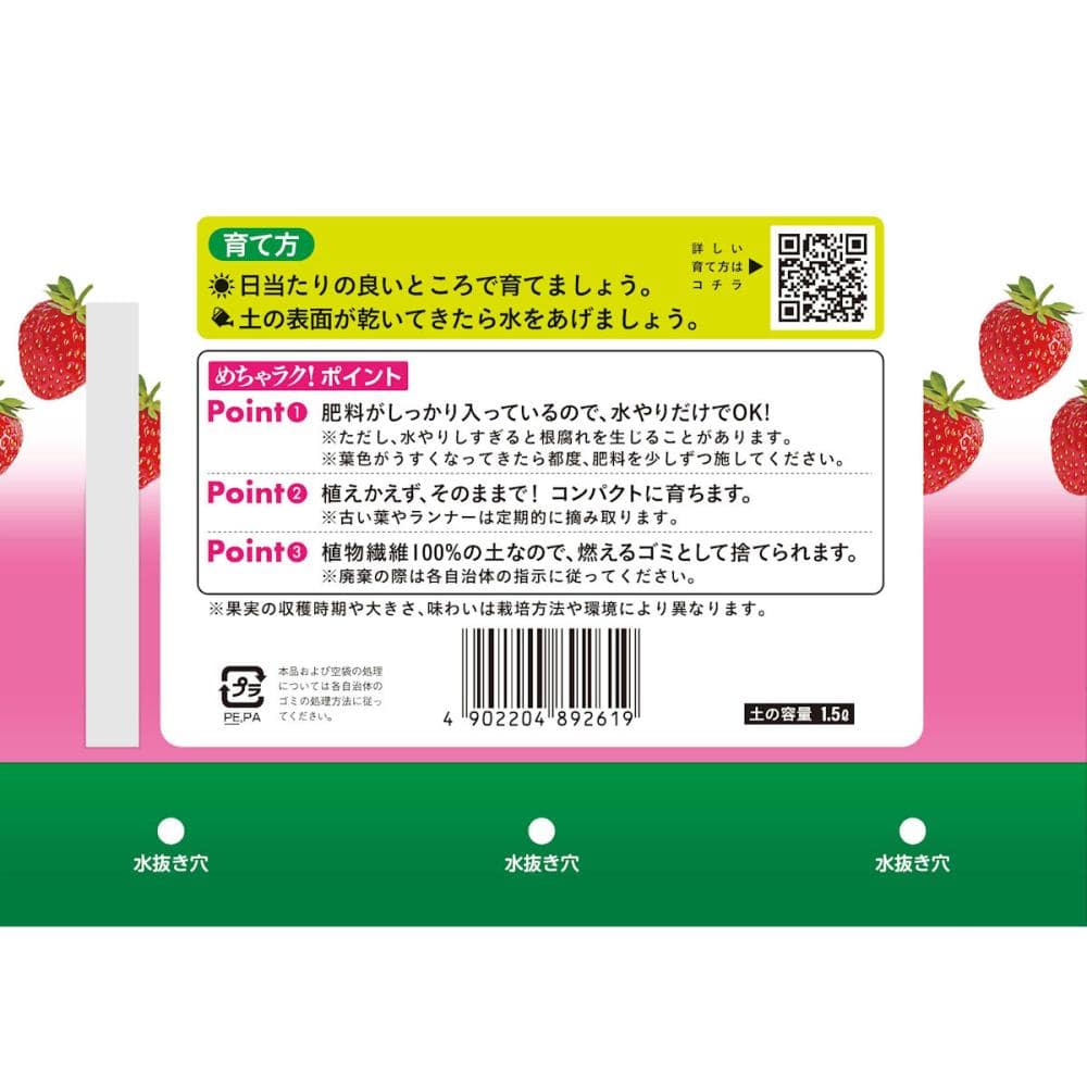 秋予約】めちゃラク！いちご栽培セット 引渡し期間9／27（土