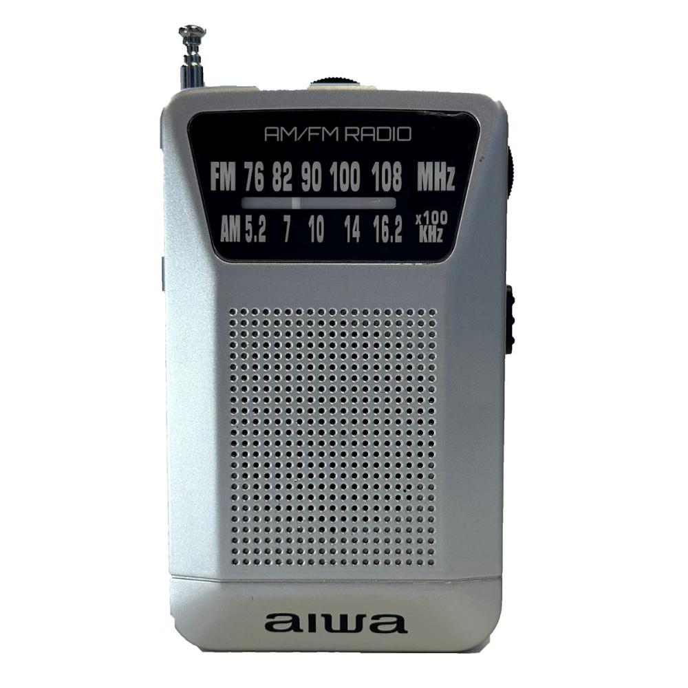AIWA(アイワ) ポータブルポケットラジオ シルバー GAA4-PPR0001SV