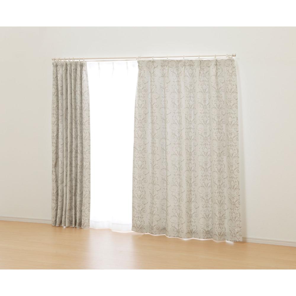 オーダーカーテン　ドレープ　シャロン　グレーベージュ