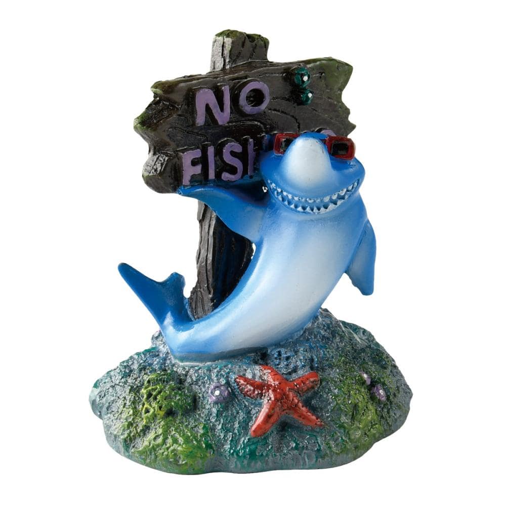 アクアリウムオーナメント　クールなサメ