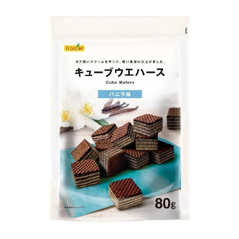 エヌエス キューブウエハース バニラ味 80g