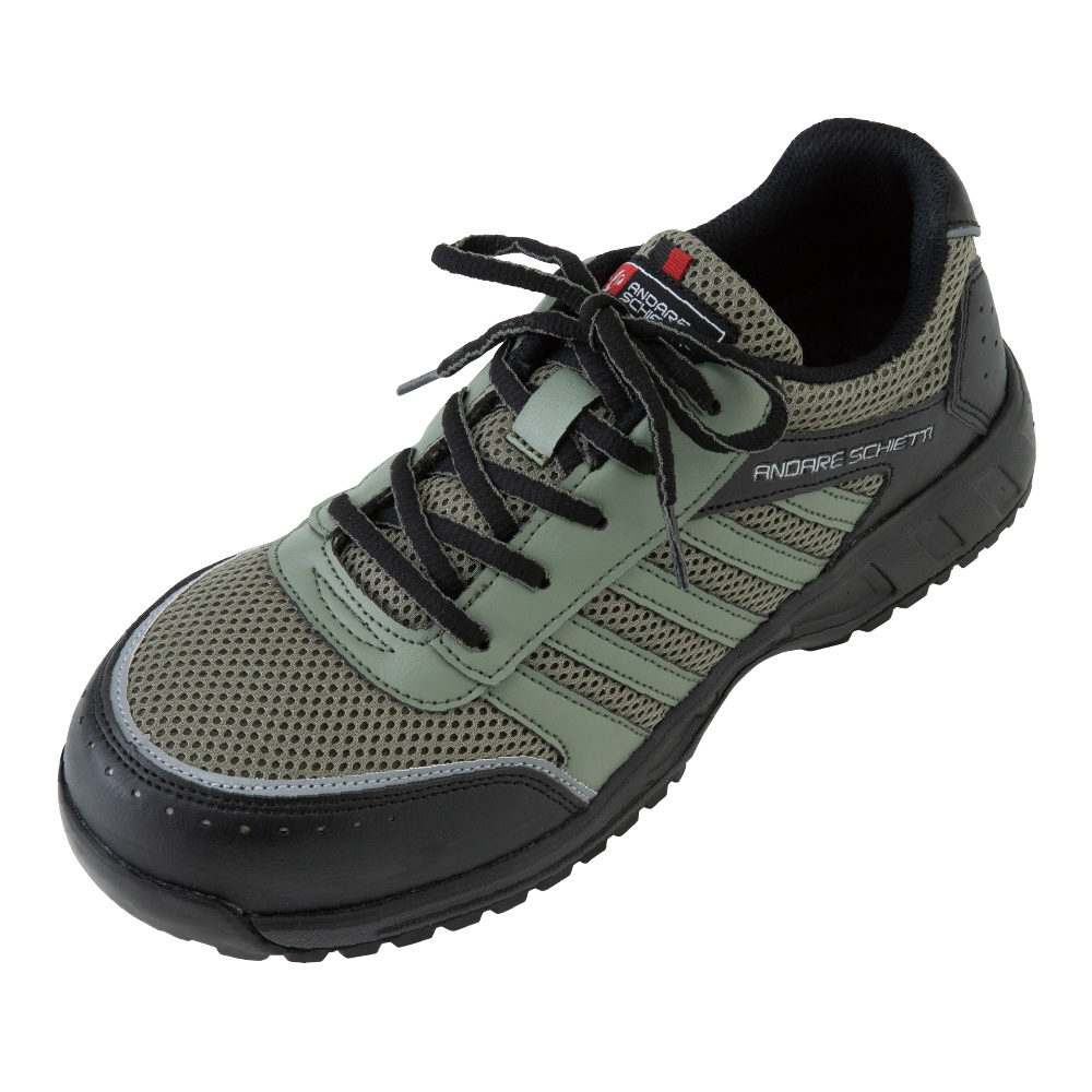 コーコス信岡　セーフティースニーカー　アーミー／ブラック　２９．０ｃｍ　Ａ－４４０００