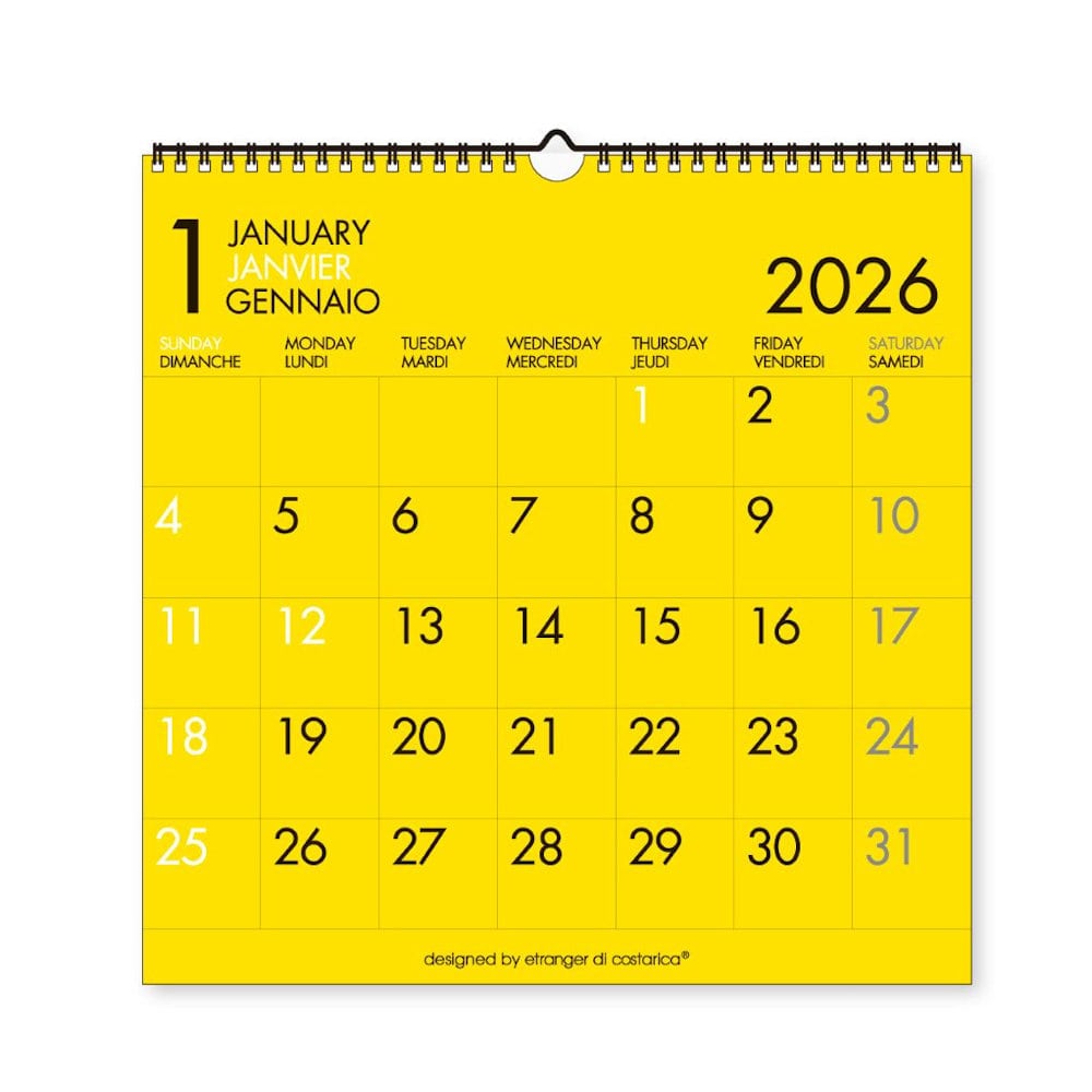 ２０２６年　カレンダー　ＬＰ壁掛　カラー