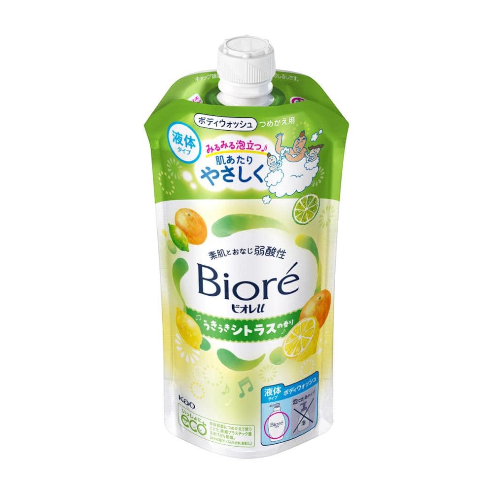 花王　ビオレｕ　うきうきシトラス　詰め替え用　３２０ｍＬ
