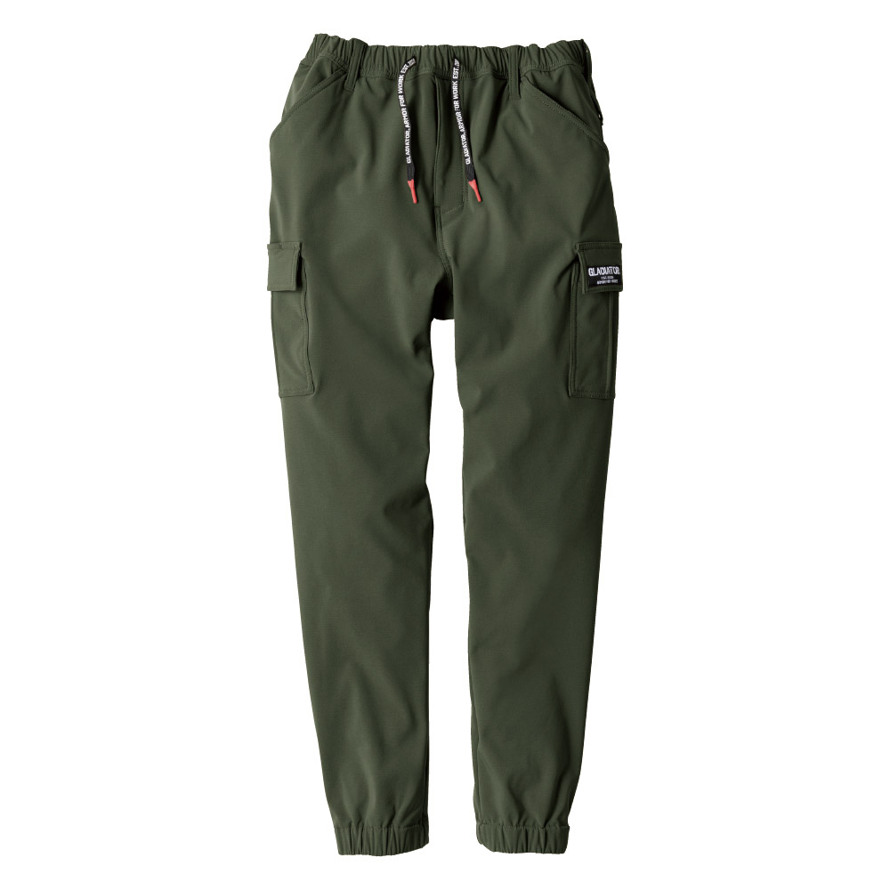 コーコス信岡　グラディエーター　４ＷＡＹストレッチライトウォーム　ジョガーカーゴパンツ　アーミー　ＸＬ　Ｇ－２２１５