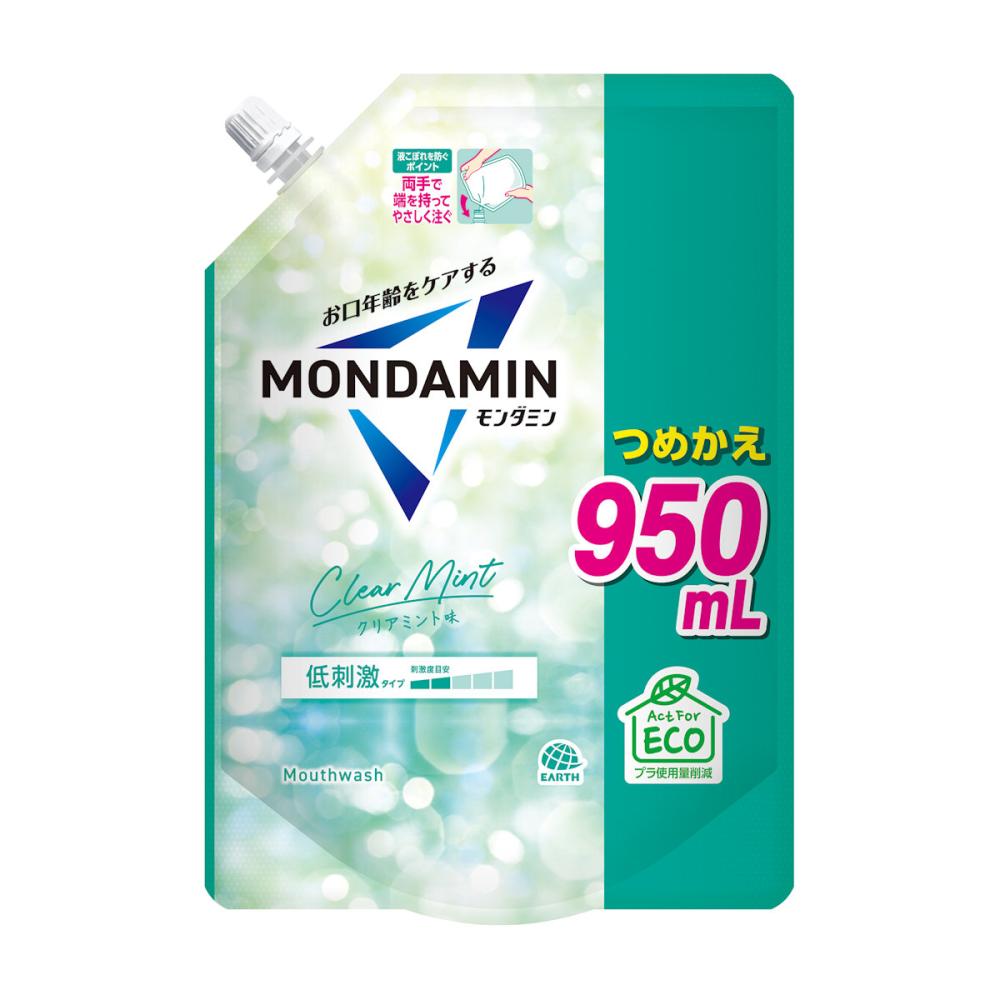 アース製薬 モンダミン クリアミント 詰替用 950mL