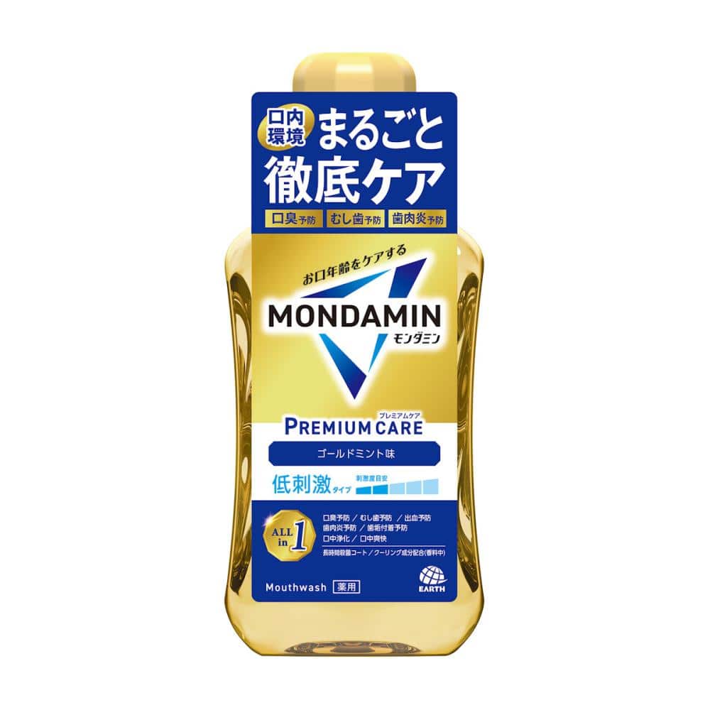 アース製薬　モンダミン　プレミアムケア　ゴールドミント　６００ｍＬ