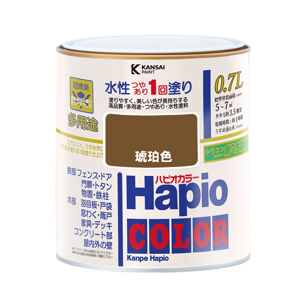 カンペハピオ　ハピオカラー　琥珀色　０．７Ｌ
