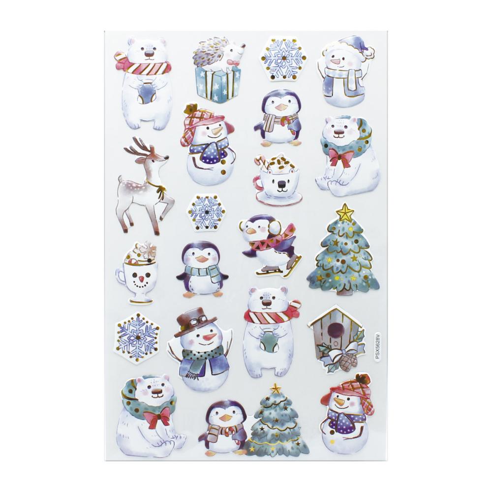 クッションデコシール　ウィンターアニマルズ