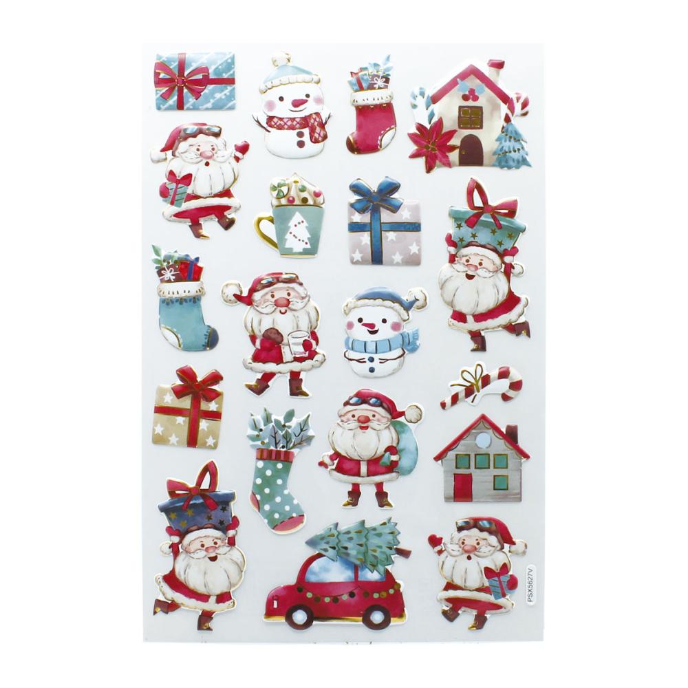 クッションデコシール　サンタスノーマン