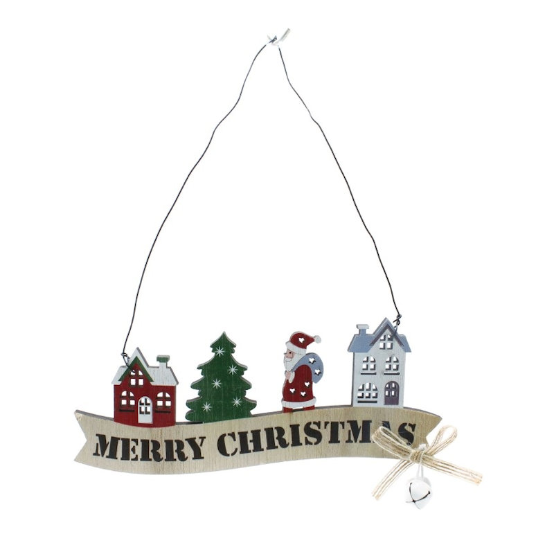 ウッドデコ　サンタプレート　２０ｃｍ