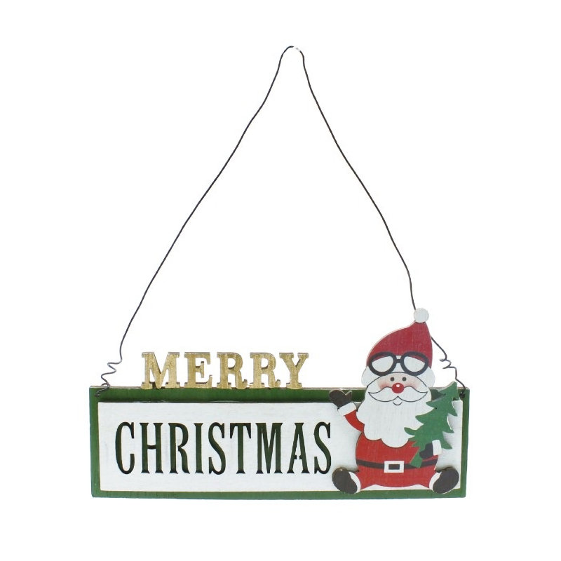 ウッドデコ　サンタプレート　１６ｃｍ