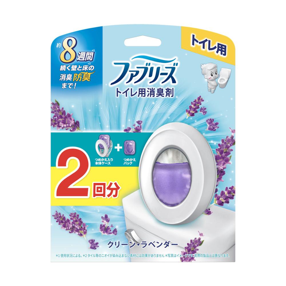 Ｐ＆Ｇ　ファブリーズ　トイレ用消臭剤　ラベンダーの香り　本体＋詰め替え用１個