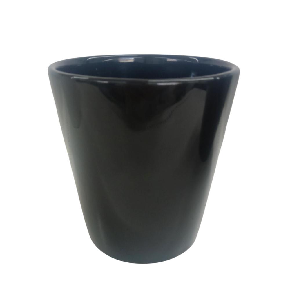 Ｂｒｅｅｚｙ　Ｇｒｅｅｎ　インテリア陶器鉢カバー　１４ｃｍ　ブラック