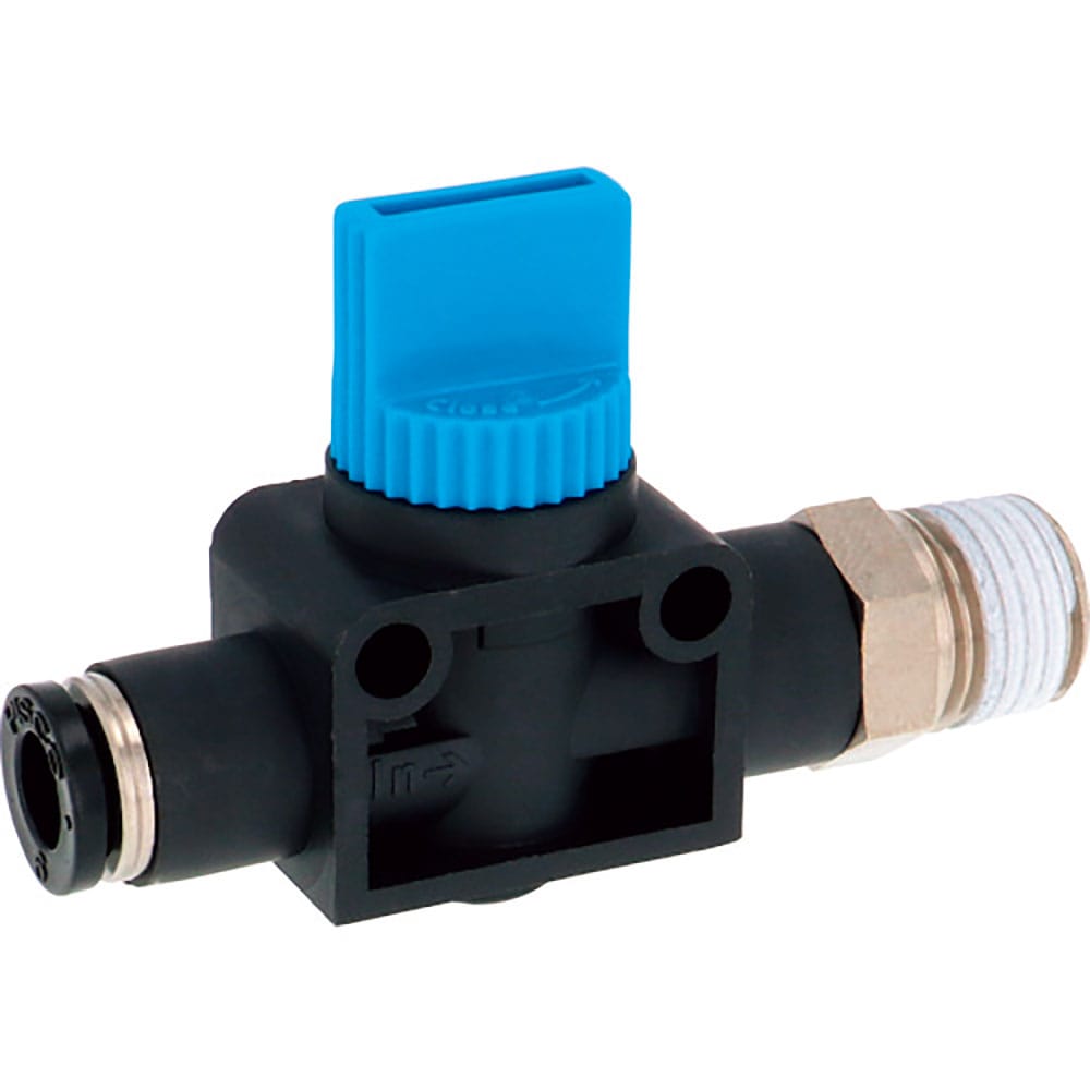 PISCO ハンドバルブ ストレートA2方弁チューブ6出力R3/8 HV6-02-2_
