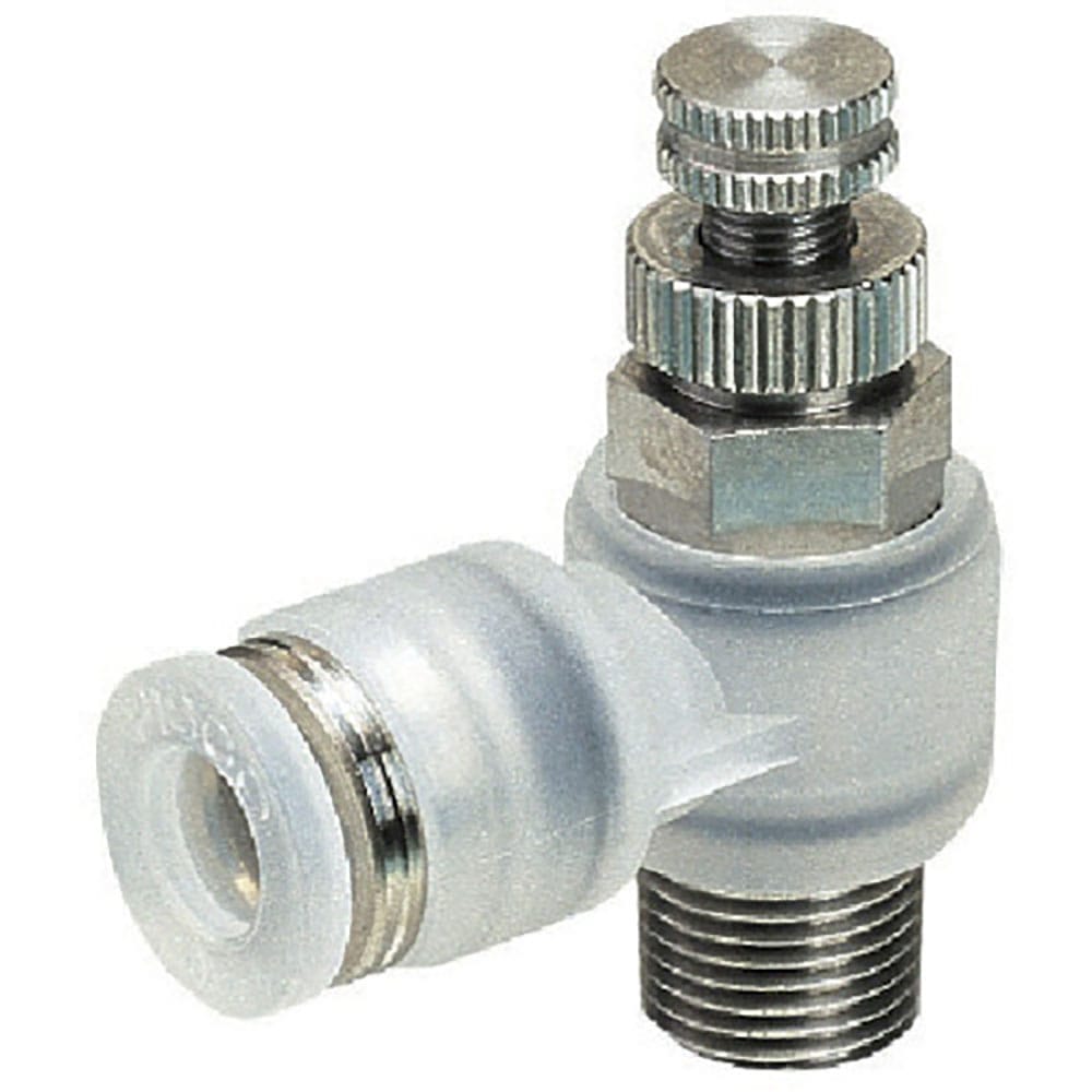 ＰＩＳＣＯ　スロットルバルブＰＰ　エルボチューブ４ネジＲ１／８　ＰＪＮＣ４０１＿