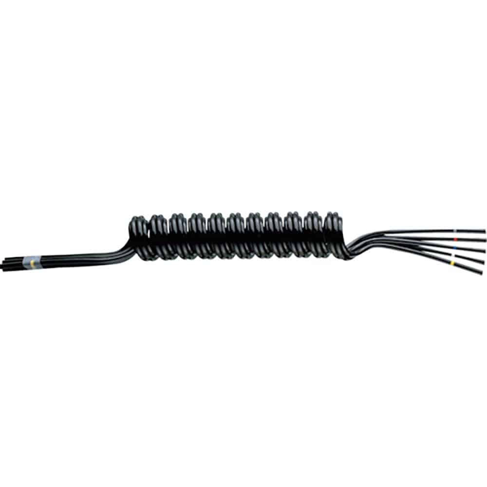 潤工社　ラウンドコイルチューブ　ＵＴ　３－８Ｘ５ｍｍ　最大使用長１５０ｃｍ　黒　ＵＴ３－０８－１５＿