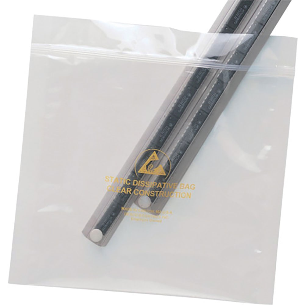 DESCO ESDバッグ、STATFREE、透明、ジップ式、203 mm x 254 mm、入数1_