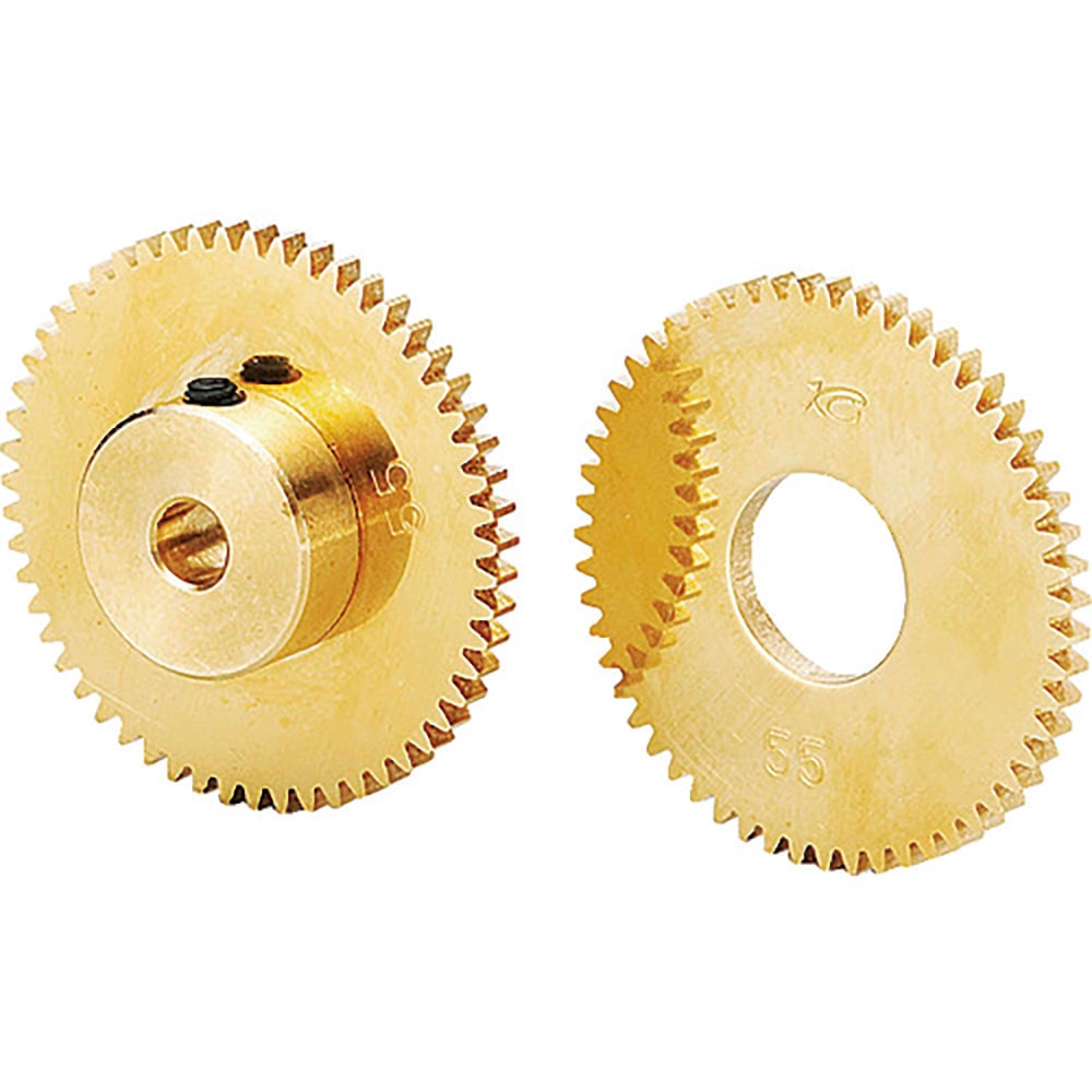 ＫＧ　黄銅平歯車　Ｓ７５Ｂ　４８Ｂ＋０３０６　形状Ｂ１　モジュール０．７５　歯数４８　Ｓ７５Ｂ　４＿