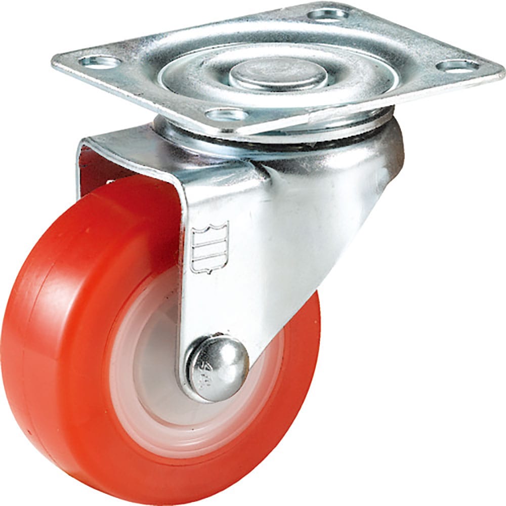 SAMSONG プレート式軽荷重用キャスター 自在 PU 64mm TP3625-01-PLY-T_