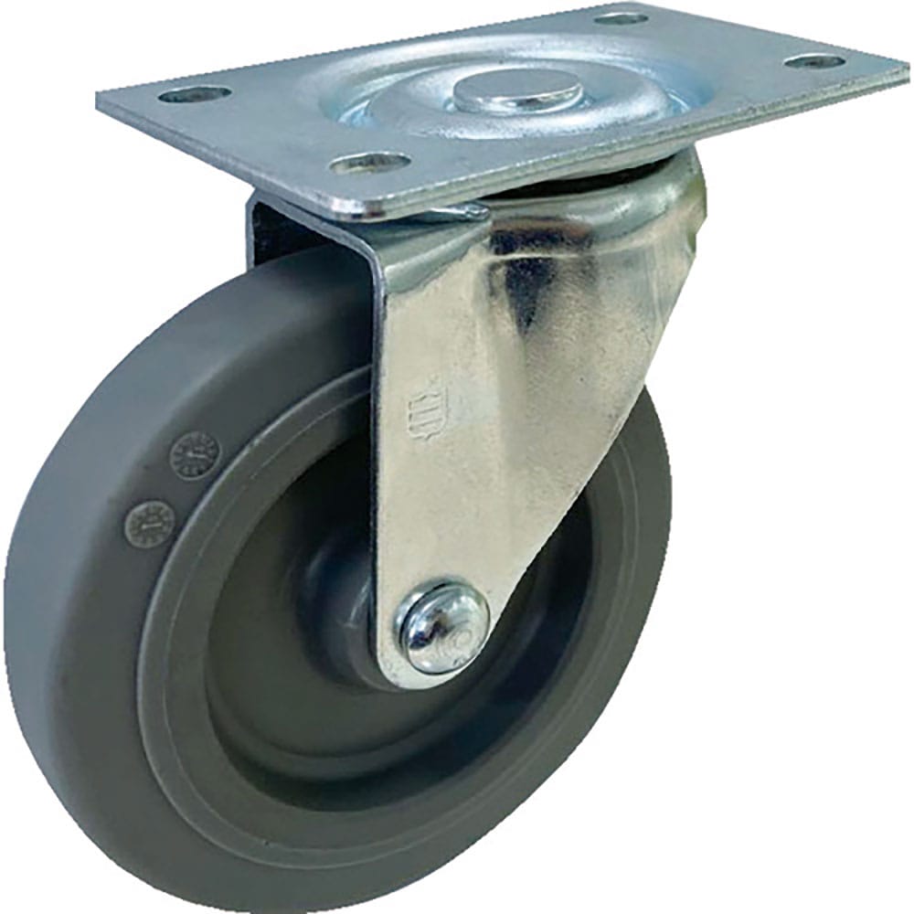 SAMSONG プレート式軽荷重用キャスター 102mm 自在 TP3640-01-MIR_