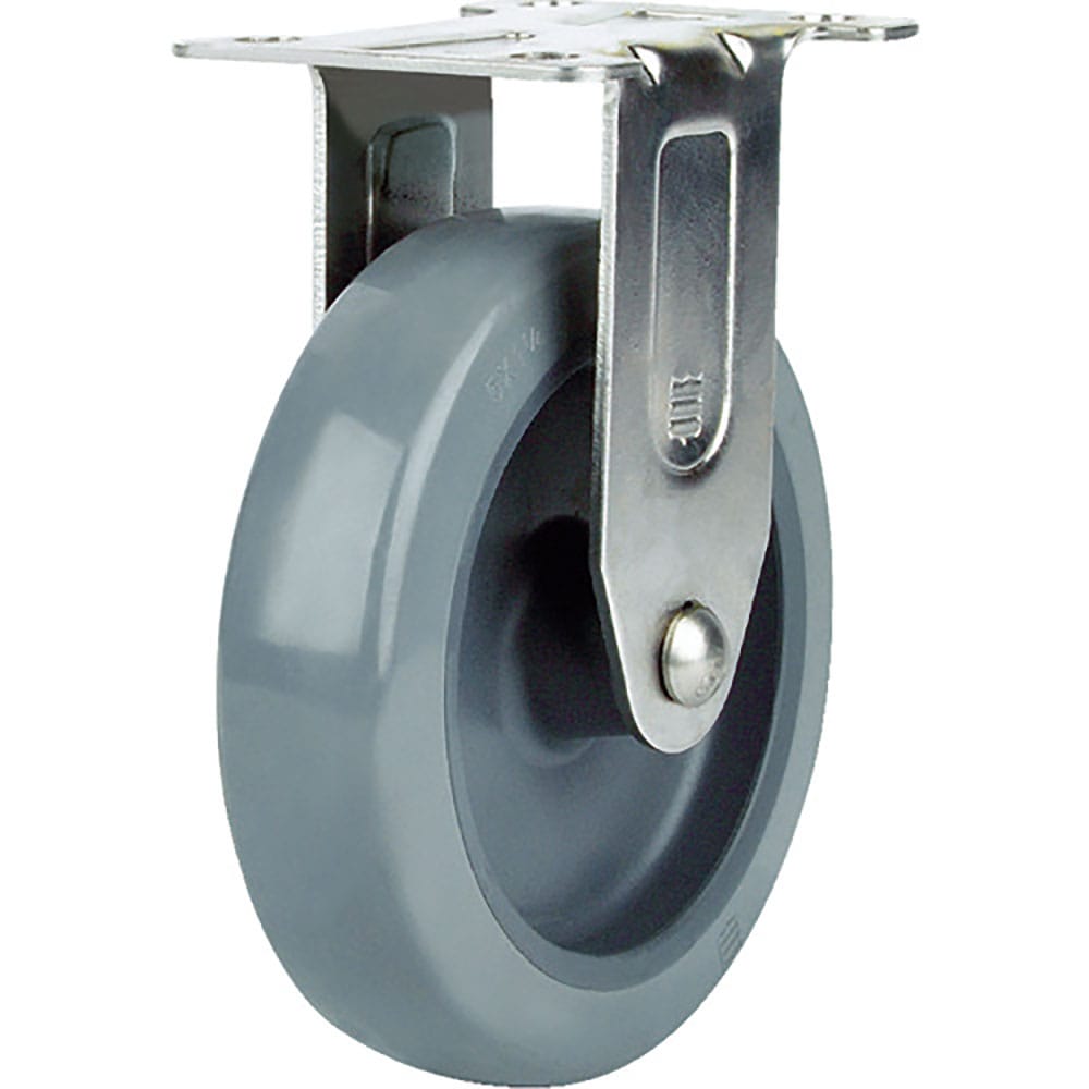 SAMSONG ステンレスキャスター 固定 ウレタン 100mm TP5140R-01-PLY_