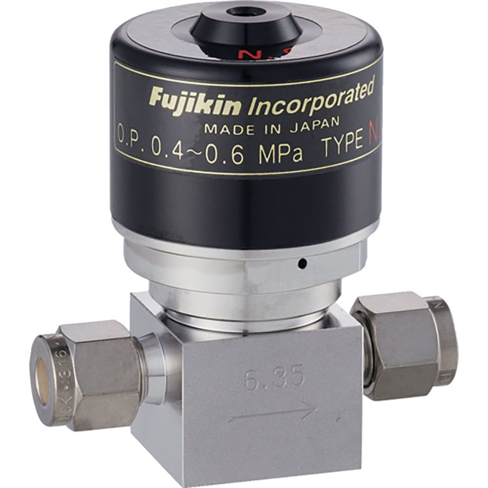 Fujikin SUS鋼製自動ダイレクトダイヤフラムバルブ_1MPa_FPR-ND-91 FPR-_