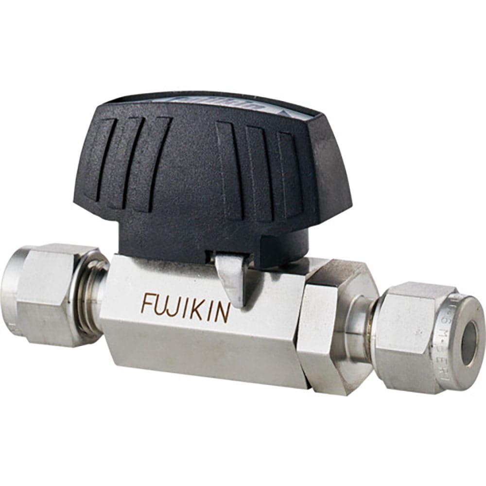 Ｆｕｊｉｋｉｎ　ステンレス鋼製３．９２ＭＰａ　Ｖ－Ｌｏｋ継手付ボール弁　ＰＵＢＶ－９４－１０－Ｖ＿