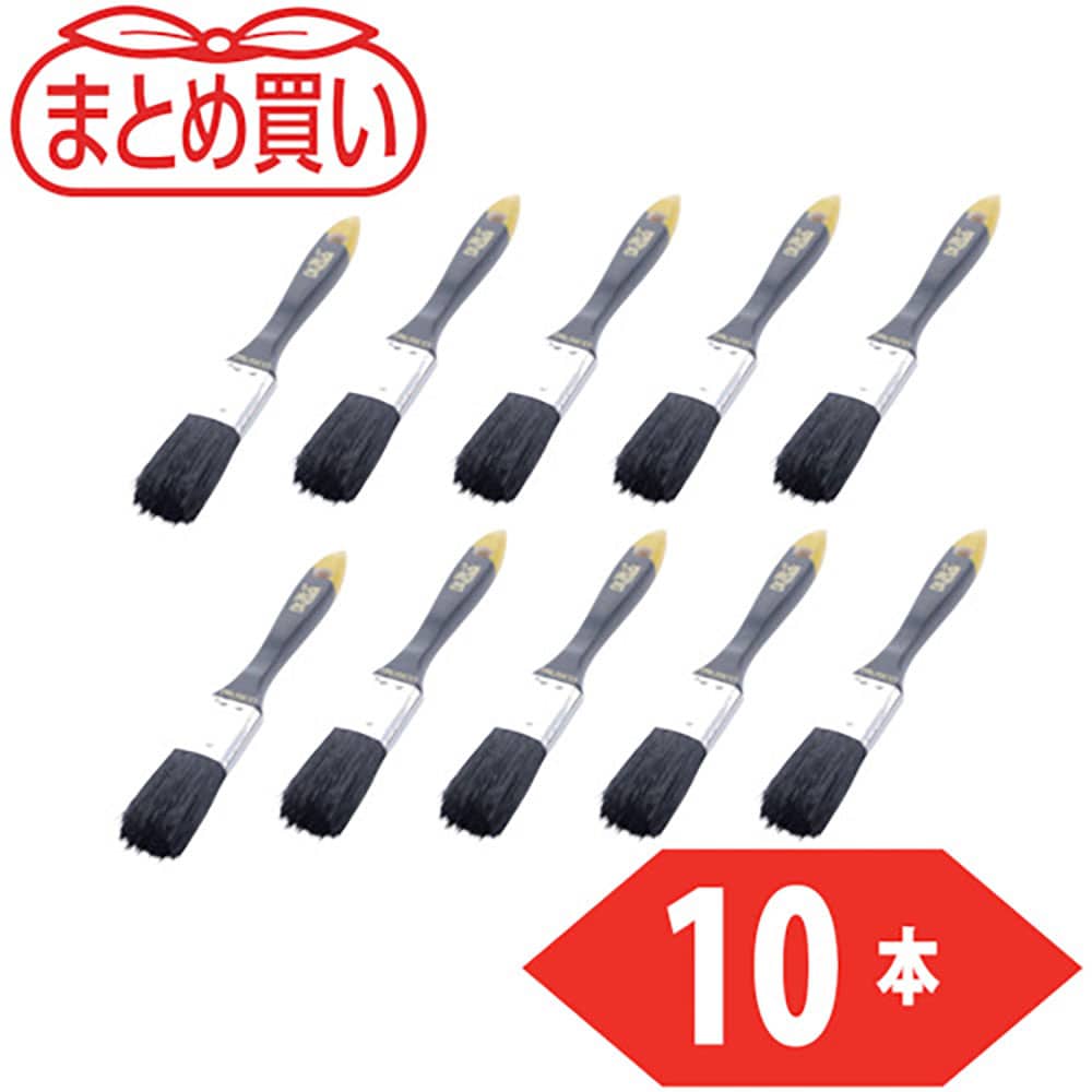 ＴＲＵＳＣＯ　まとめ買いダスター刷毛３５６　１インチ　２５ｍｍ　１０本入り　ＴＰＢ－３５６－１－１＿