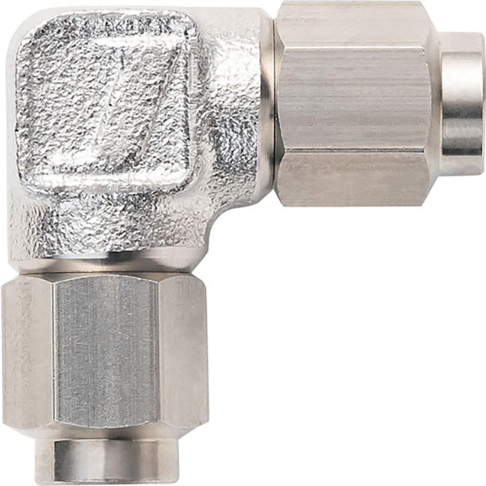 潤工社　ステンレス継手　ユニオンエルボ（ミリ系列）　８×６ｍｍ　ＬＵ－８Ｘ６－ＳＵＳ＿