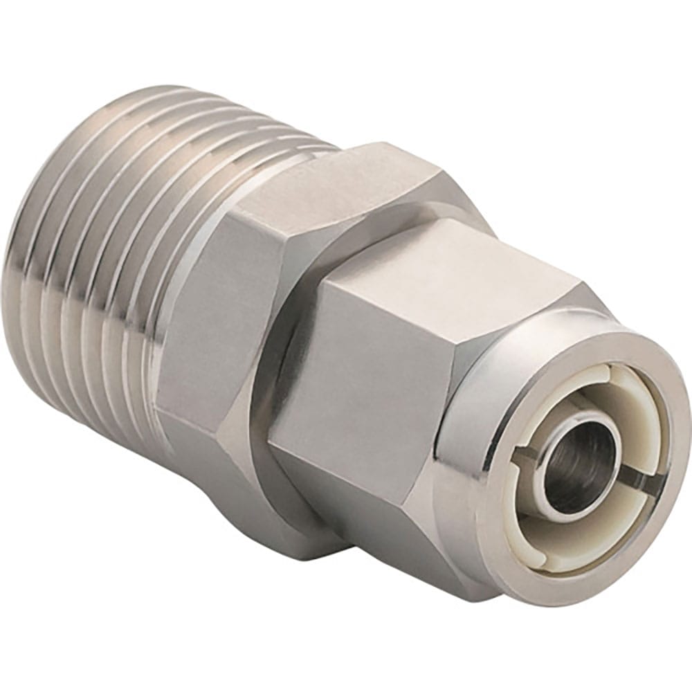 潤工社　ステンレス継手　Ｕ２Ｓシリーズ　　ニップル　１２×８ｍｍ　　ＰＴ１／２　Ｎ－１２８０－０４＿