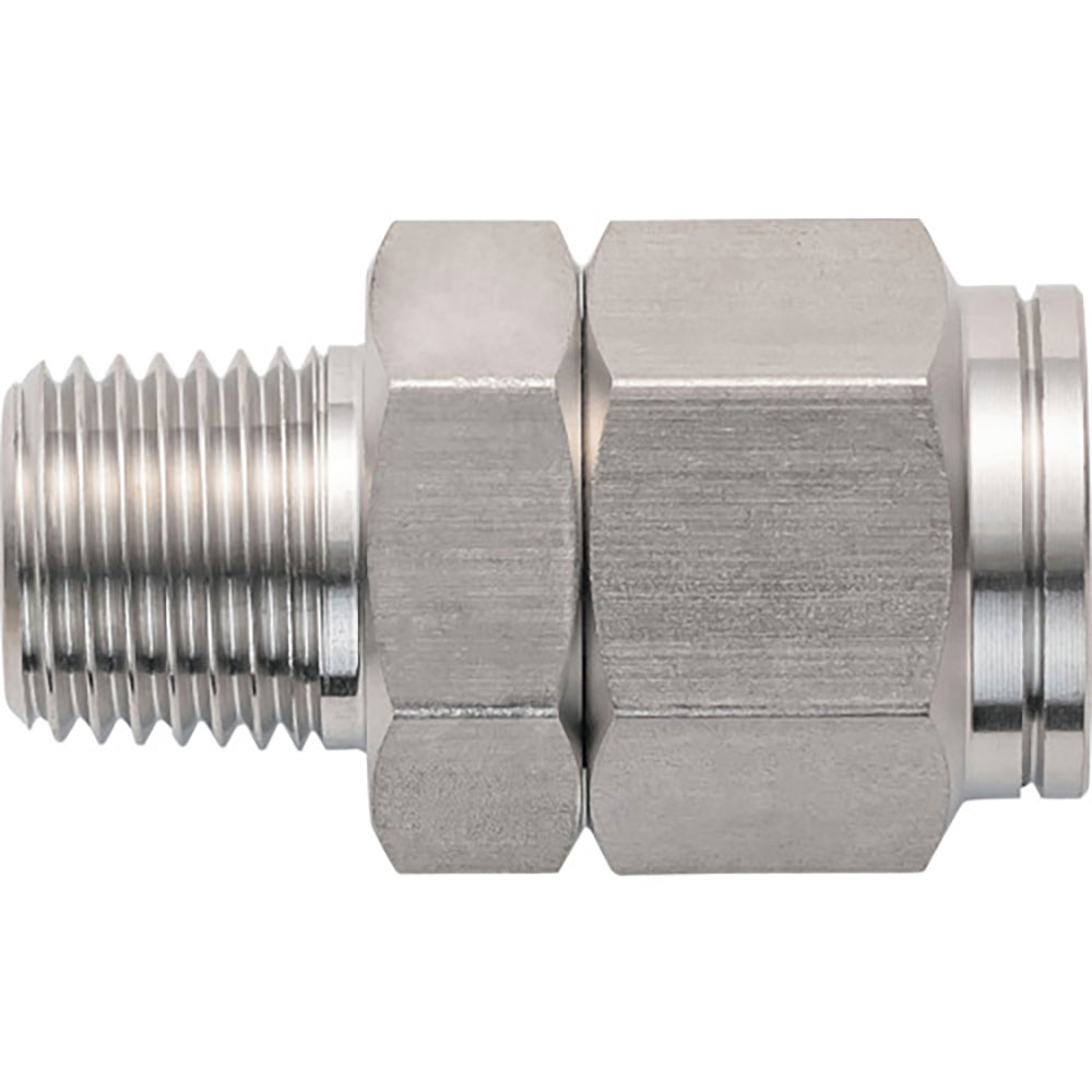 潤工社 ステンレス継手 ニップル(インチGケイレツ) 9.53×6.35mm PT1/2 N-3_
