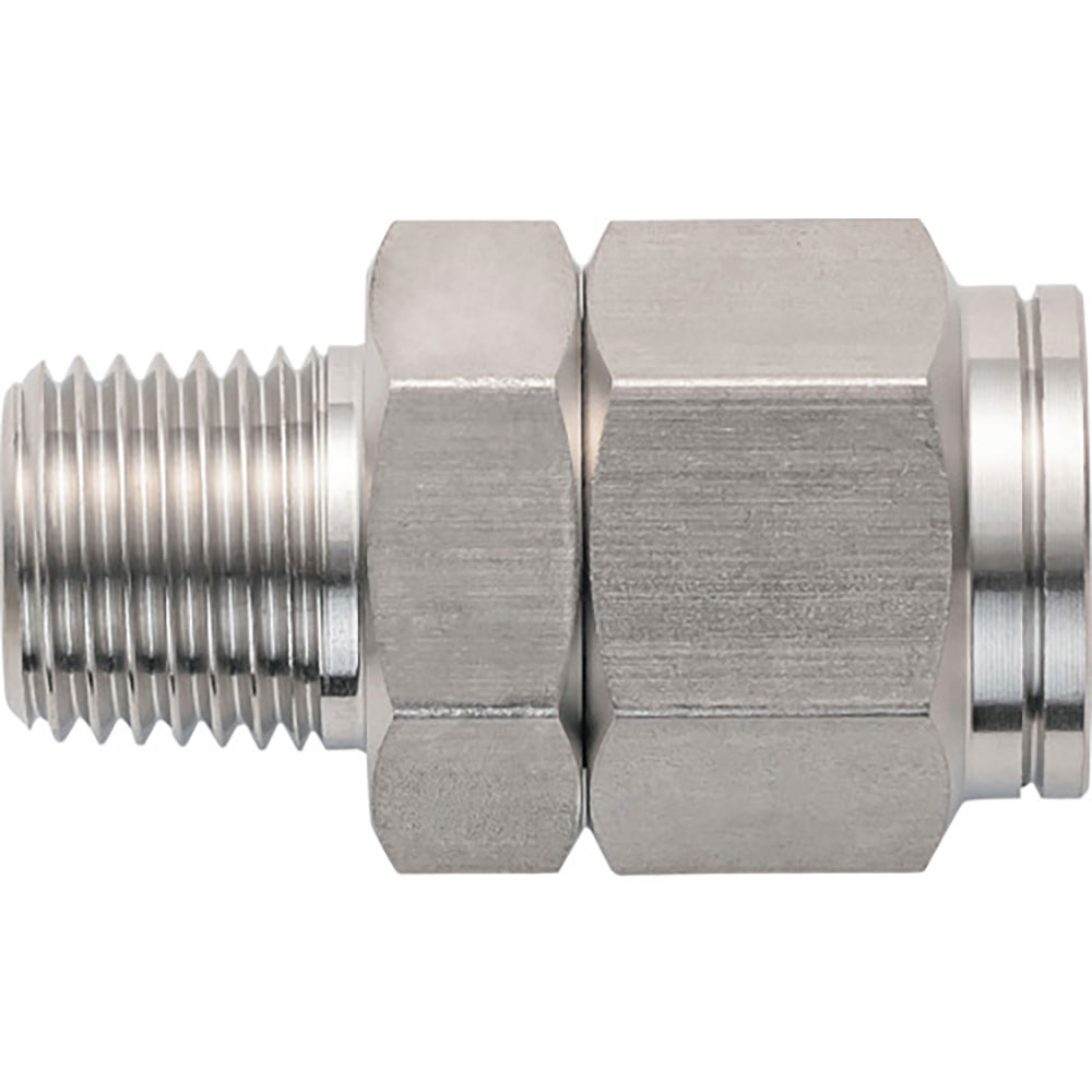 潤工社 ステンレス継手 ニップル(インチGケイレツ) 9.53×6.35mm PT1/4 N-3_