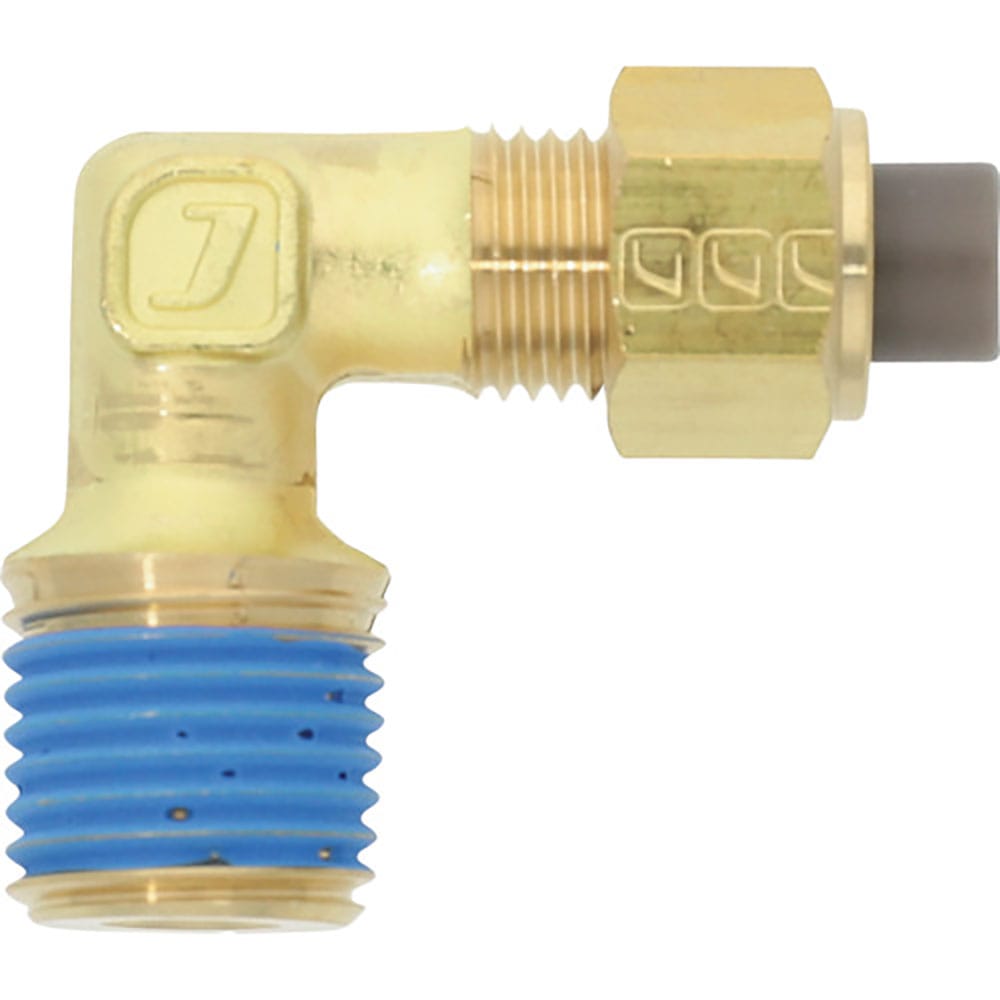 潤工社　黄銅製継手（インチ系列）　エルボ　１２．７０×９．５６ｍｍ　　ＰＴ１／４　ＰＬ－１／２－Ｐ＿