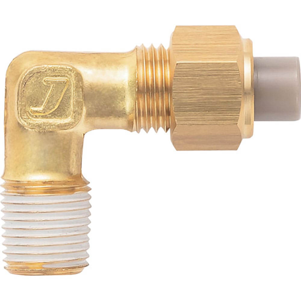 潤工社　黄銅製継手（インチ系列）　エルボ　６．３５×４．５７ｍｍ　　ＰＴ１／８　ＰＬ－１／４－ＰＴ＿