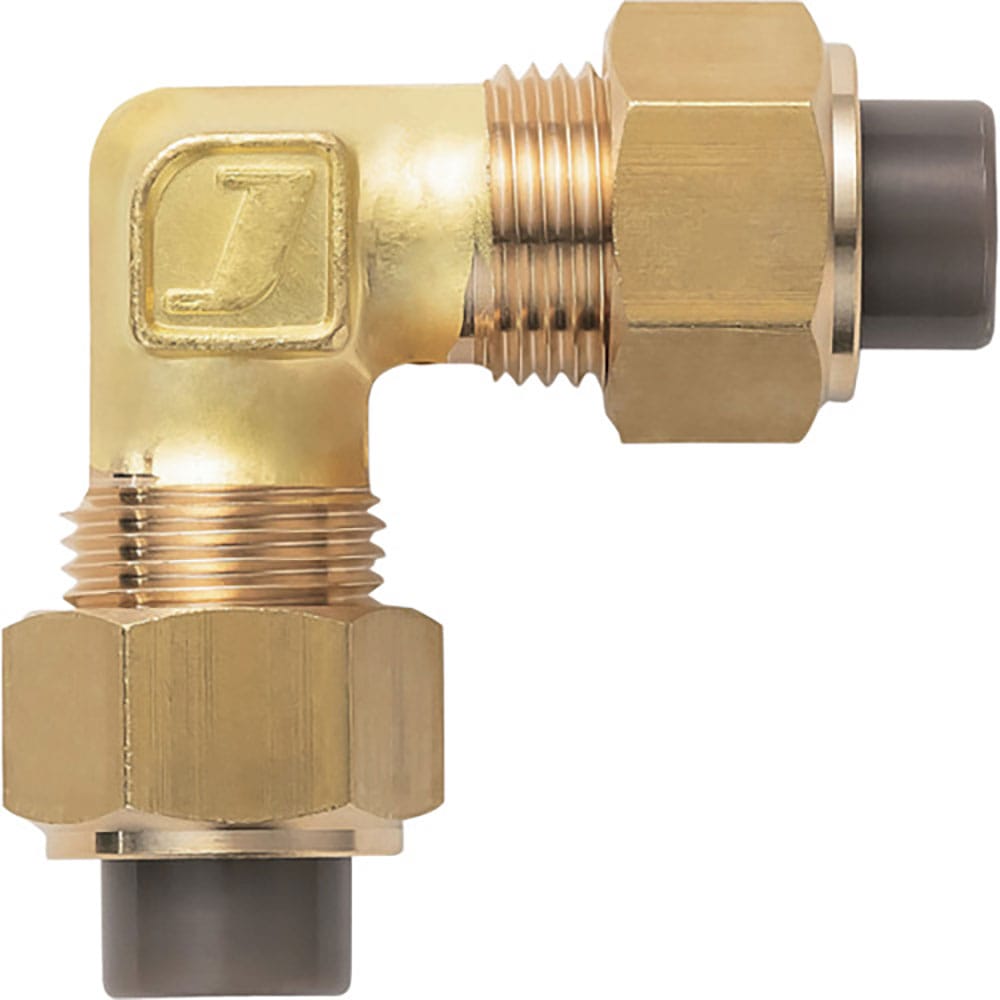 潤工社　黄銅製継手（ミリ系列）　ユニオンエルボ　１０×６．５ｍｍ　ＰＬＵ－１０Ｘ６．５－ＢＳ＿