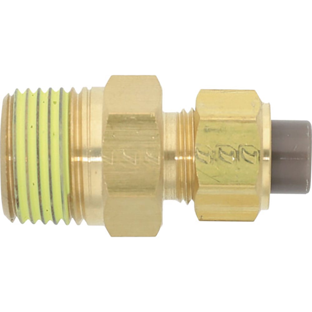潤工社　黄銅製継手（ミリ系列）　ニップル　１０×７．５ｍｍ　　ＰＴ３／８　ＰＮ－１０Ｘ７．５－ＰＴ＿