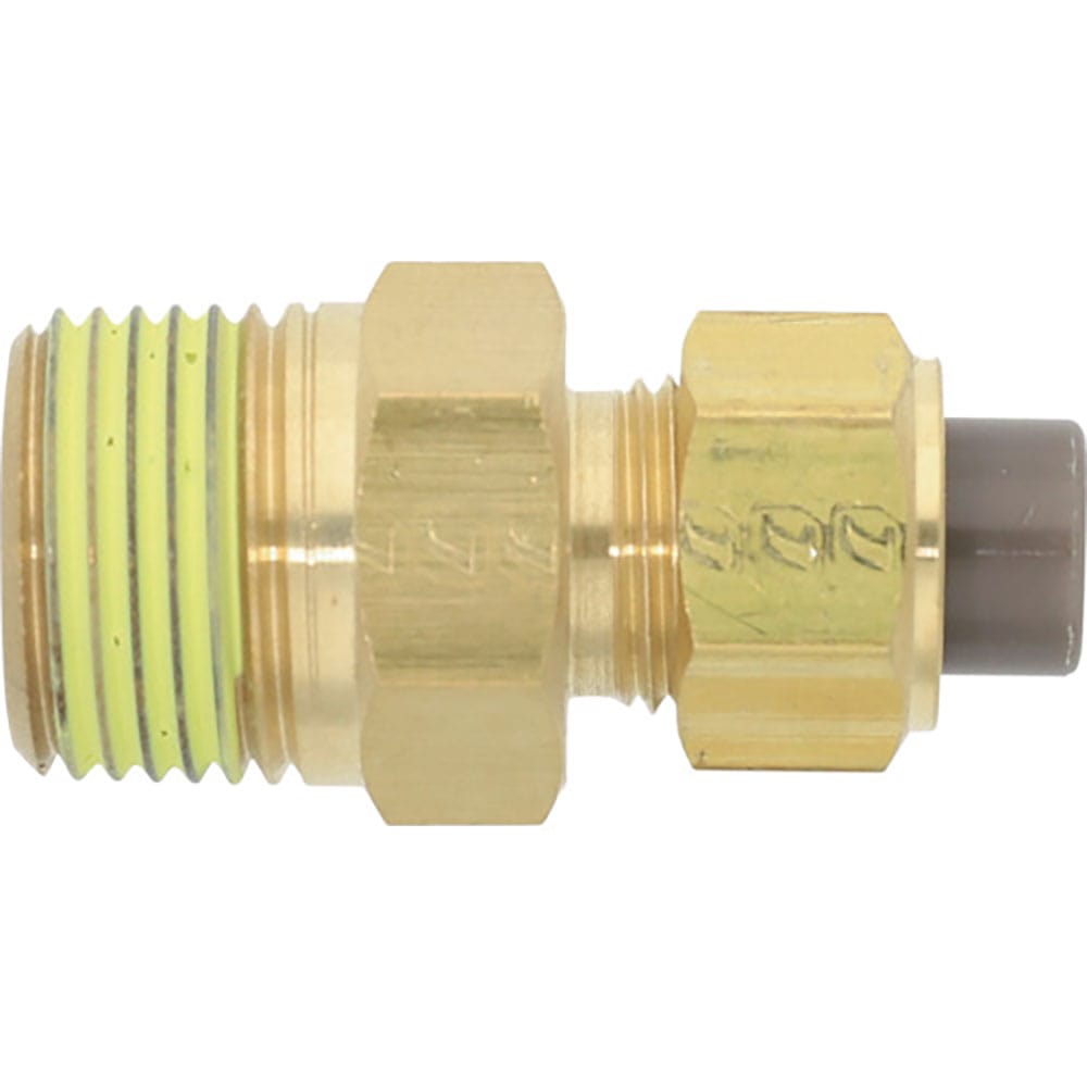 潤工社　黄銅製継手（ミリ系列）　ニップル　８×５ｍｍ　　ＰＴ３／８　ＰＮ－８Ｘ５－ＰＴ３／８－ＢＳ＿