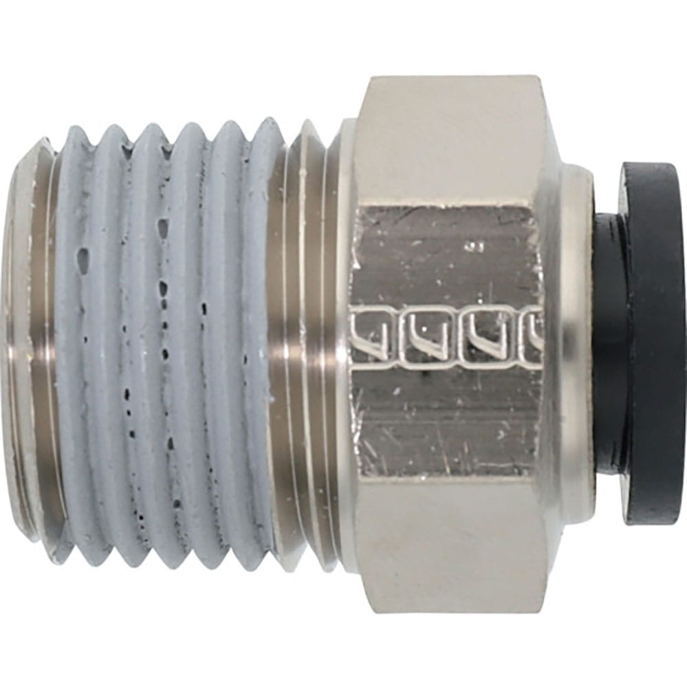 潤工社　ワンタッチ継手Ｍシリーズ　ニップル　１２ｍｍ　　ＰＴ１／２　ＰＮＭ－１２－ＰＴ１／２－ＢＳ＿
