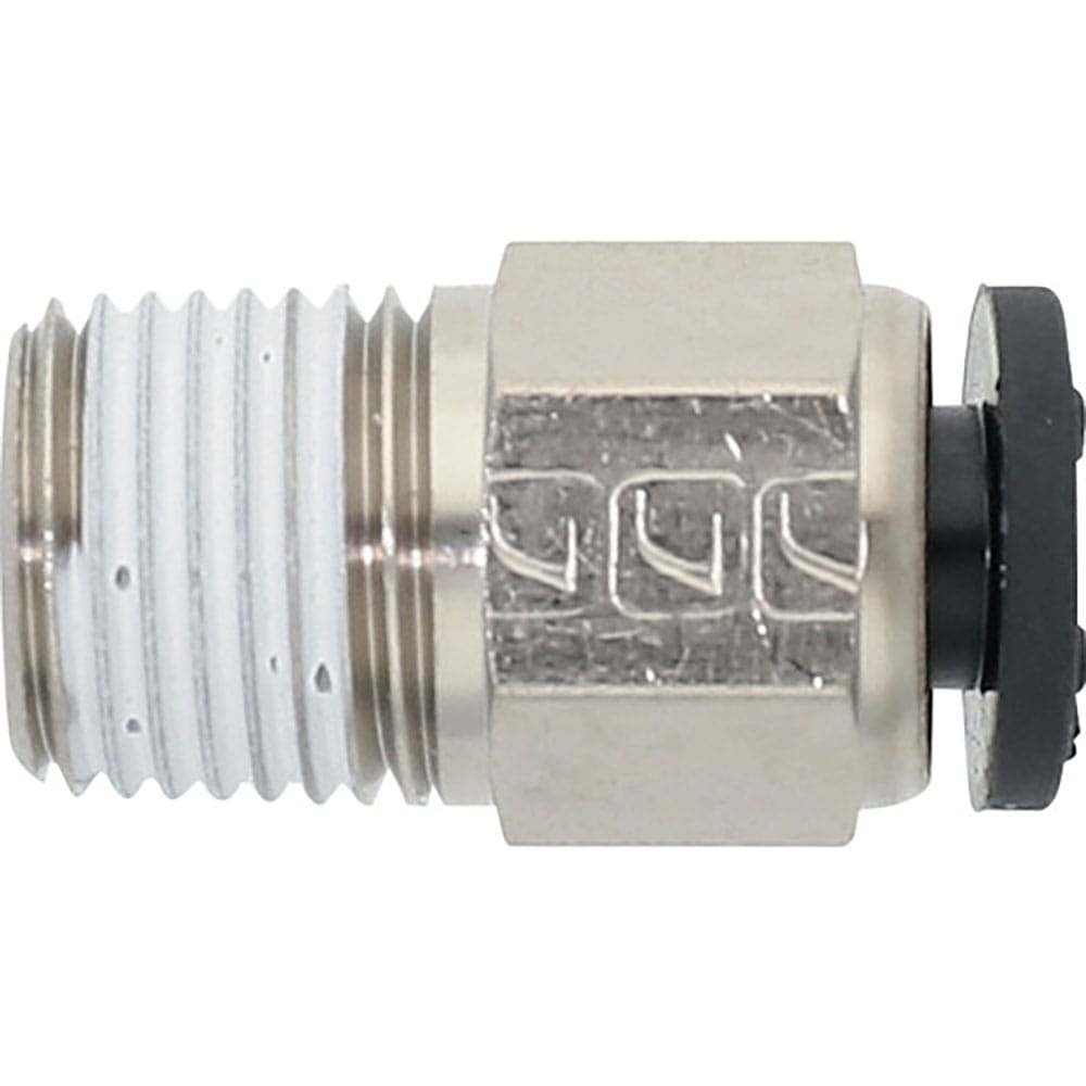 潤工社　ワンタッチ継手Ｍシリーズ　ニップル　１２ｍｍ　　ＰＴ１／８　ＰＮＭ－１２－ＰＴ１／８－ＢＳ＿