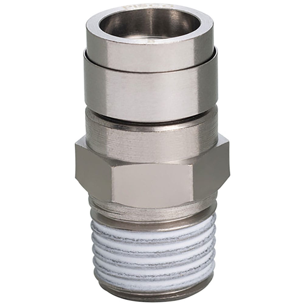 ＰＩＳＣＯ　チューブフィッティング　ブラスストレート　チューブ１２　ネジＲ１／４　ゴムＨＮＢＲ　Ｋ＿