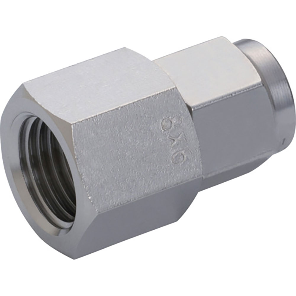 ＰＩＳＣＯ　ＳＵＳ３１６チューブフィッティング　メスストレート　ＮＳＣＦ０６４０－０２＿