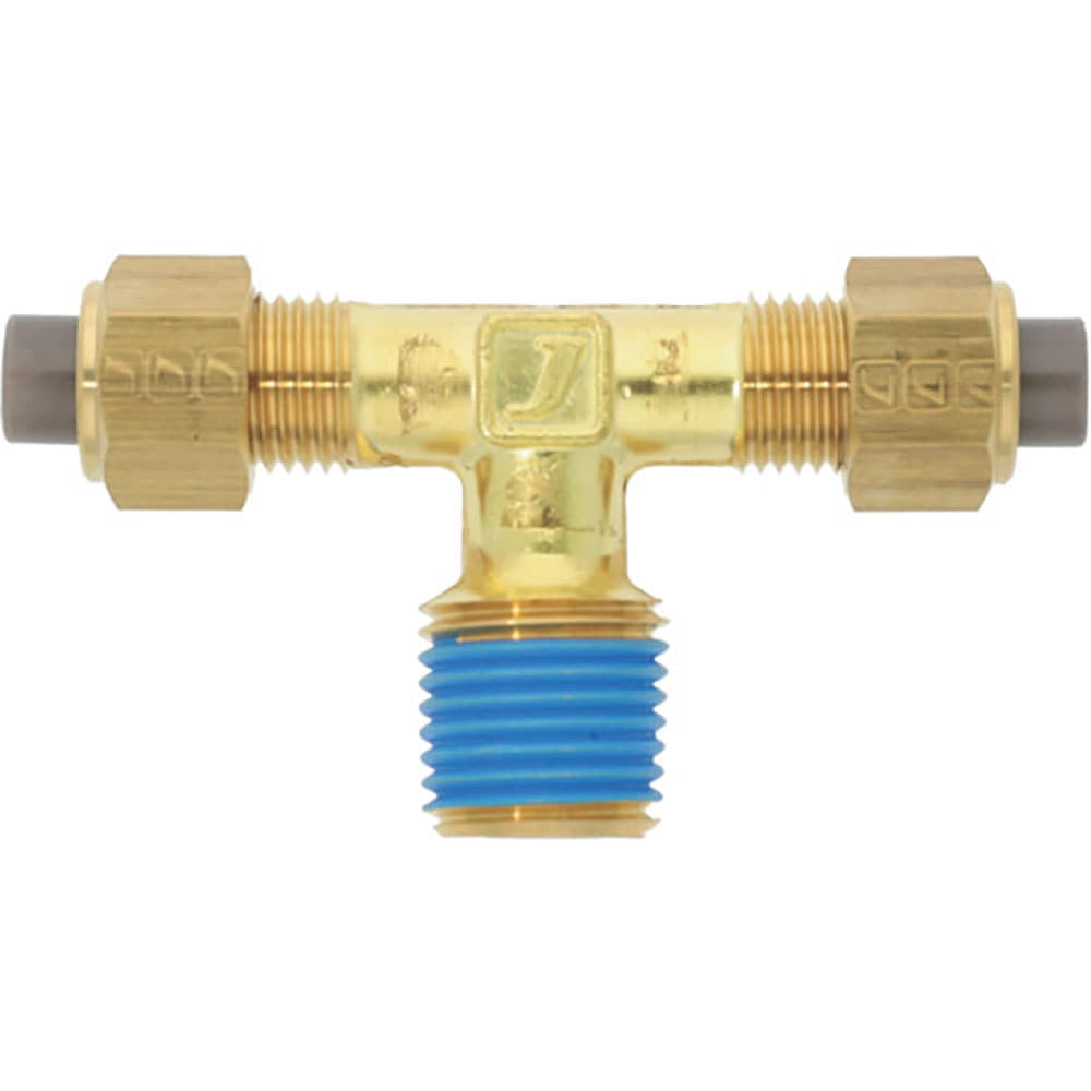 潤工社　黄銅製継手（ミリ系列）　テー　１０×６．５ｍｍ　　ＰＴ１／４　ＰＴＡ－１０Ｘ６．５－ＰＴ１＿