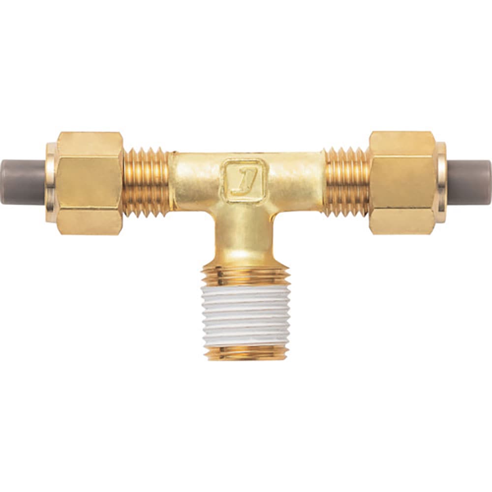 潤工社　黄銅製継手（ミリ系列）　テー　８×５ｍｍ　　ＰＴ１／８　ＰＴＡ－８Ｘ５－ＰＴ１／８－ＢＳ＿