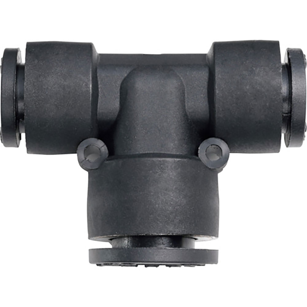 潤工社　ワンタッチ継手Ｍシリーズ　異径ユニオンテー　１２ｍｍ－１０ｍｍ　ＰＴＵＭ－１２－１０－ＰＭ＿
