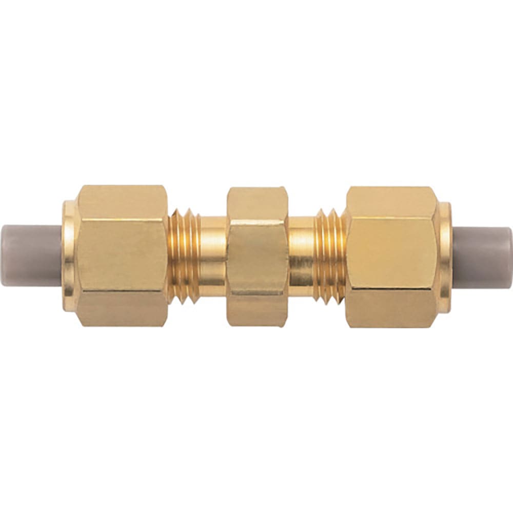 潤工社　黄銅製継手（ミリ系列）　ユニオン　１０×６．５ｍｍ　ＰＵ－１０Ｘ６．５－ＢＳ＿