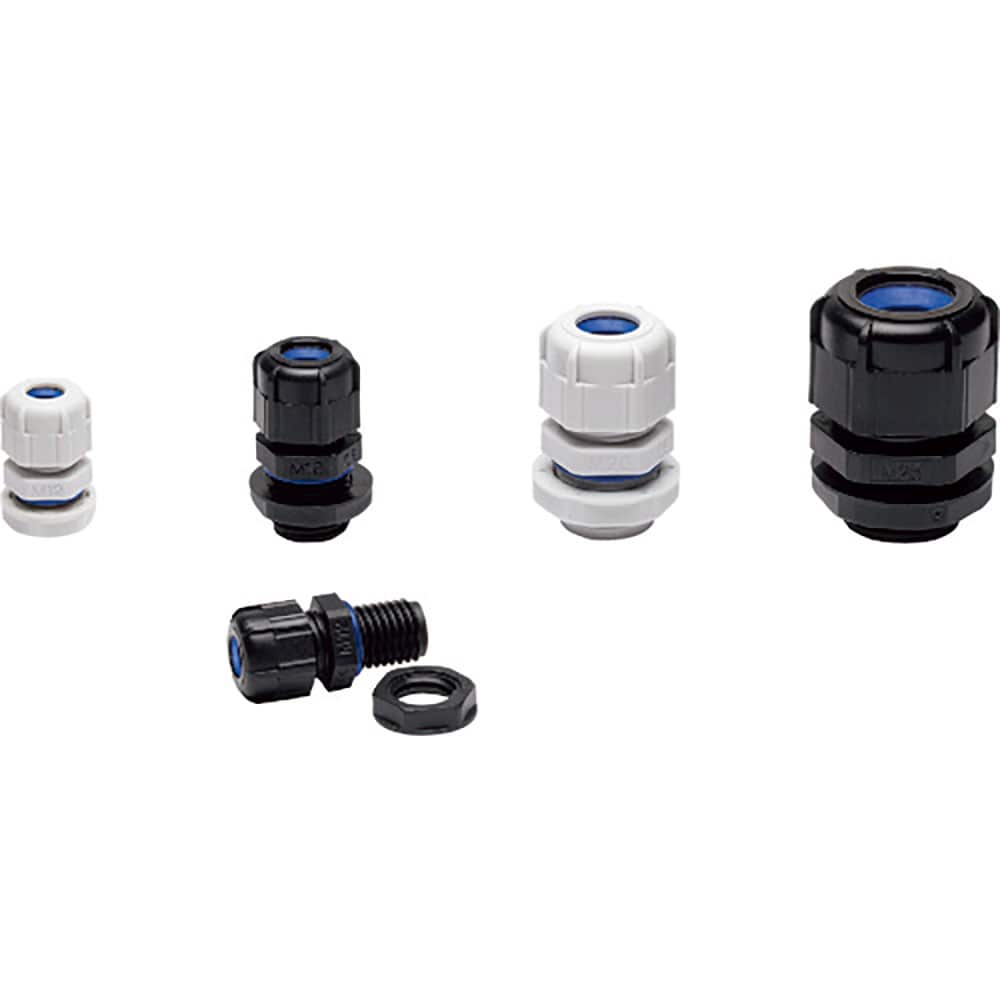 タカチ 耐候性Mネジケーブルグランド ライトグレー RMW8L-2.5S_