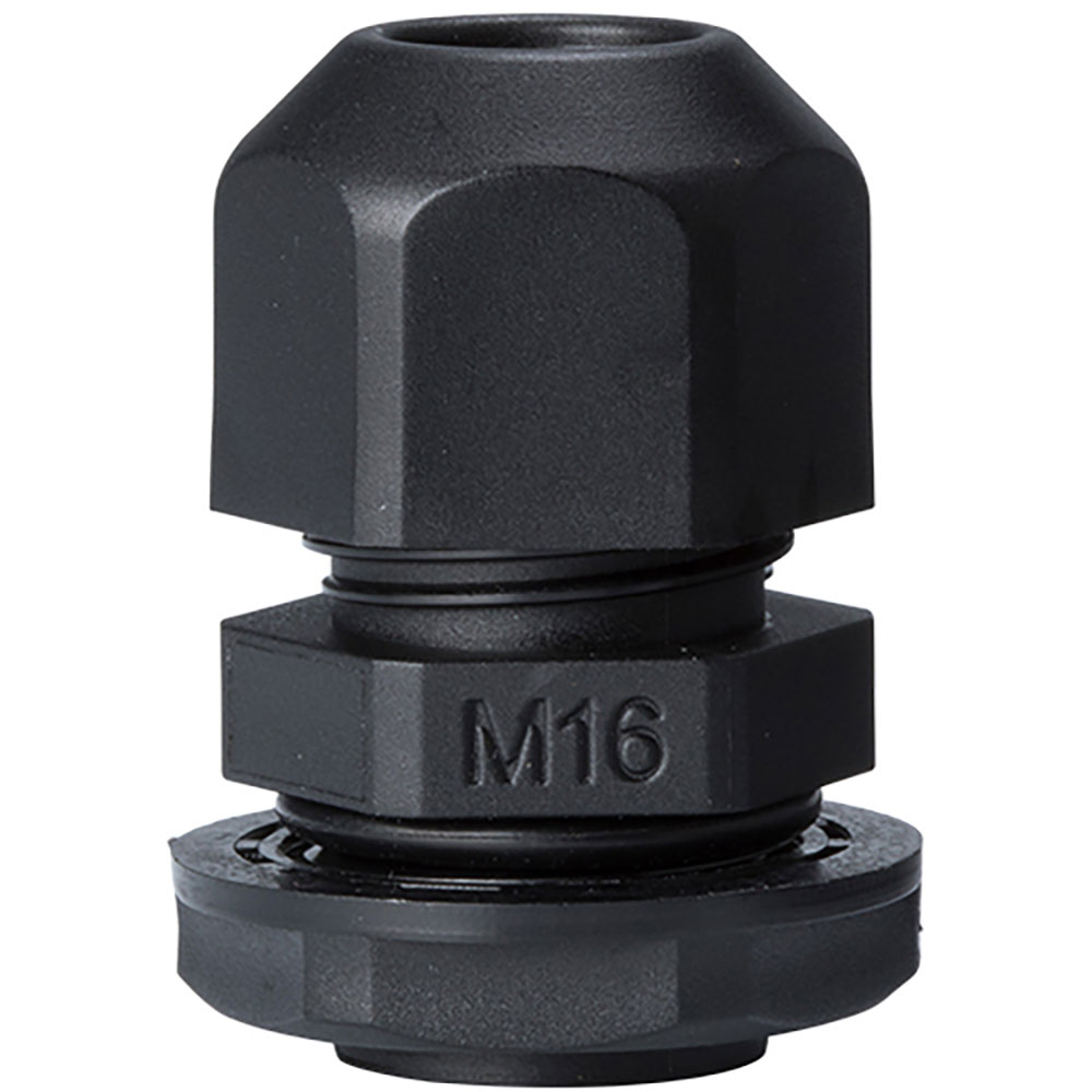 タカチ Mネジケーブルグランド 低価格タイプ ブラック RM16S-8B_